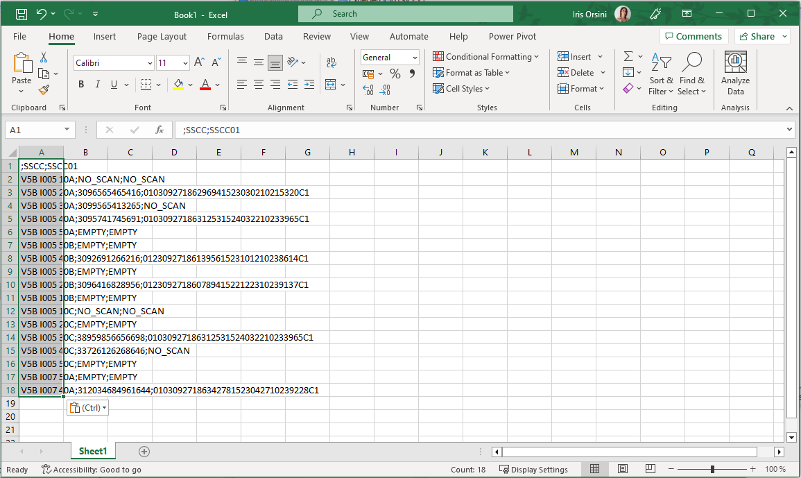 EN CSV Excel